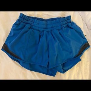 Lululemon Hotty hot shorts royal blue